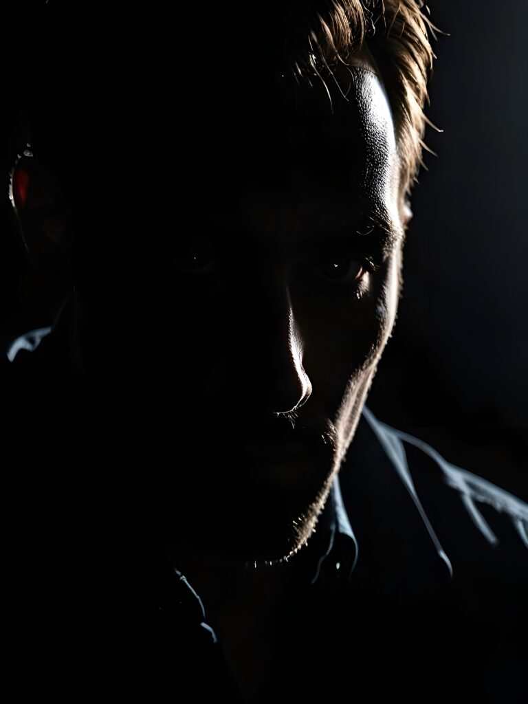 illustration of a person hiding emotions representing covert narcissism